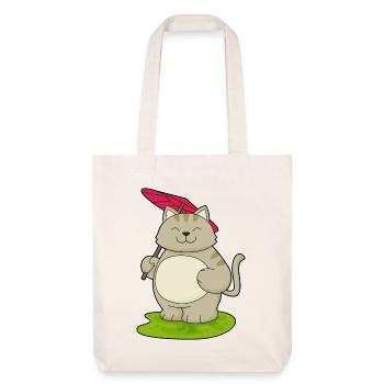Cat Umbrella - Stanley/Stella Heavyweight Recycled Tote Bag - natural white - Front