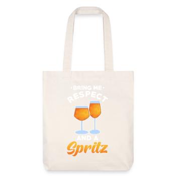 Spritz Cocktail - Stanley/Stella recycelter Heavyweight Stoffbeutel - Naturweiß - Vorne