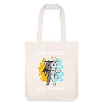 Katze Katzenrasse Abessinierkatze - Stanley/Stella recycelter Heavyweight Stoffbeutel - Naturweiß - Vorne