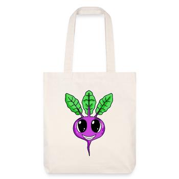 Süße Rote Beete Vegan Veganer Shirt Geschenk - Stanley/Stella recycelter Heavyweight Stoffbeutel - Naturweiß - Vorne