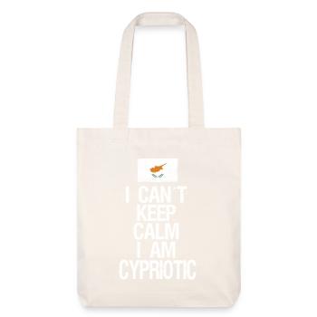 I can not Keep Calm I am Zyprer - Stanley/Stella recycelter Heavyweight Stoffbeutel - Naturweiß - Vorne