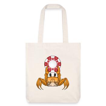Jetons de poker Crab Poker - Tote bag épais recyclé Stanley/Stella - blanc cassé - Devant