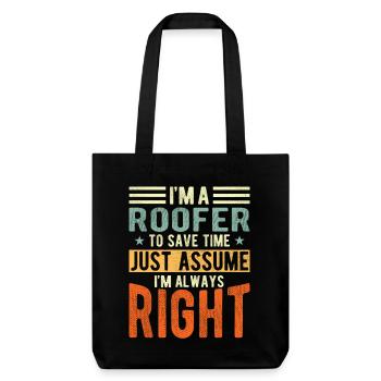 Couvreur - Tote bag épais recyclé Stanley/Stella - noir - Devant