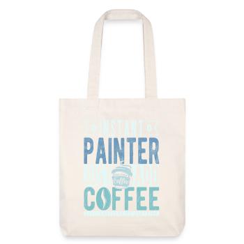 Painter coffee saying - Stanley/Stella Heavyweight Recycled Tote Bag - natural white - Front