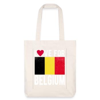 Belgique Souvenir - Tote bag épais recyclé Stanley/Stella - blanc cassé - Devant