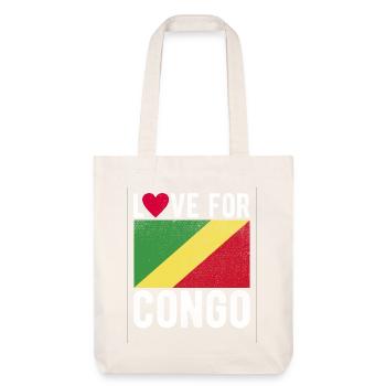 Congo Souvenir - Tote bag épais recyclé Stanley/Stella - blanc cassé - Devant