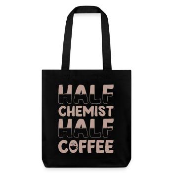 Moitié chimiste Moitié café - Tote bag épais recyclé Stanley/Stella - noir - Devant