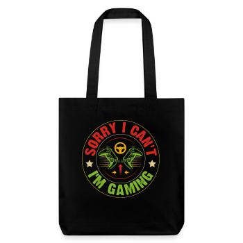 Game Streamer Gift Motivational Badge - Stanley/Stella Heavyweight Recycled Tote Bag - black - Front