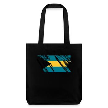 Drapeau des Bahamas - Tote bag épais recyclé Stanley/Stella - noir - Devant