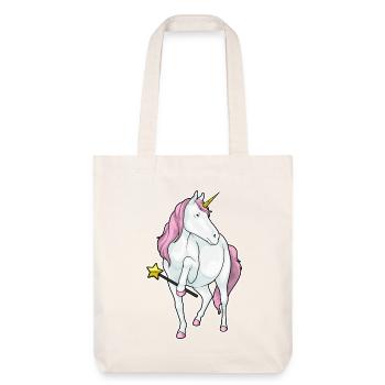 Unicorn Wizard Wand - Stanley/Stella Heavyweight Recycled Tote Bag - natural white - Front
