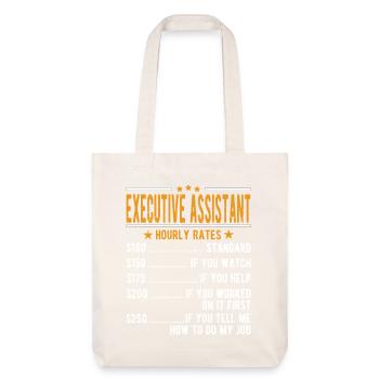 Adjoint exécutif Salaire horaire - Tote bag épais recyclé Stanley/Stella - blanc cassé - Devant