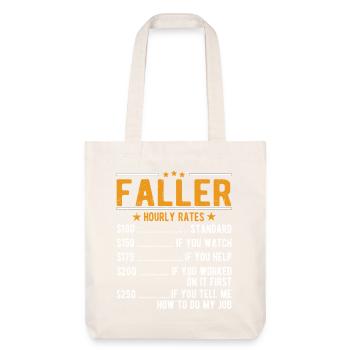 Faller Stundenlohn - Stanley/Stella recycelter Heavyweight Stoffbeutel - Naturweiß - Vorne