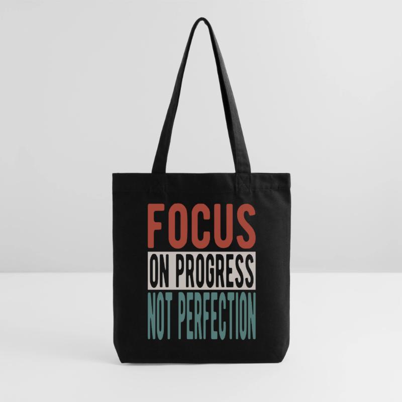 Concentrez-vous sur le progrès, pas sur la perfection Tote bag épais recyclé Stanley/Stella