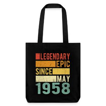 Anniversaire Mai 1958 Épopée légendaire - Tote bag épais recyclé Stanley/Stella - noir - Devant
