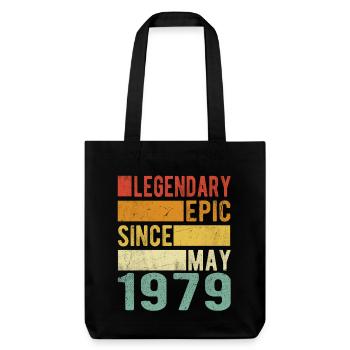 Anniversaire Mai 1979 Épopée légendaire - Tote bag épais recyclé Stanley/Stella - noir - Devant