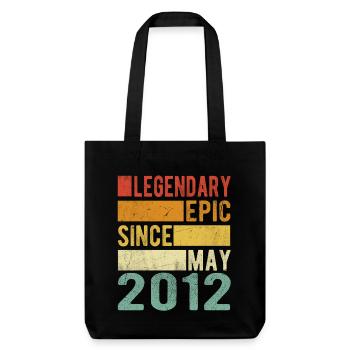 Anniversaire Mai 2012 Épopée légendaire - Tote bag épais recyclé Stanley/Stella - noir - Devant