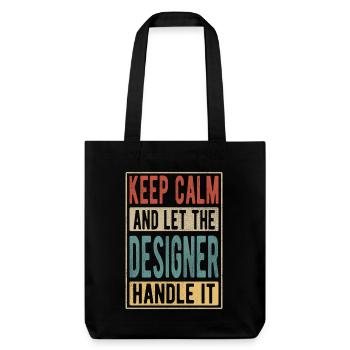 Cadeau Rétro Designer - Tote bag épais recyclé Stanley/Stella - noir - Devant
