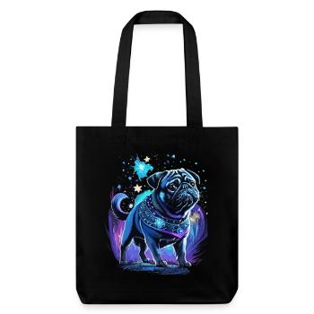 Chien carlin magique de minuit - Tote bag épais recyclé Stanley/Stella - noir - Devant