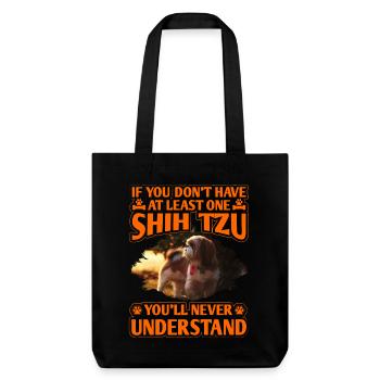 Shih Tzu - Tote bag épais recyclé Stanley/Stella - noir - Devant