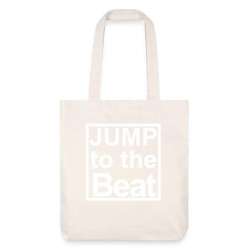 Jump to the Beat - Stanley/Stella recycelter Heavyweight Stoffbeutel - Naturweiß - Vorne