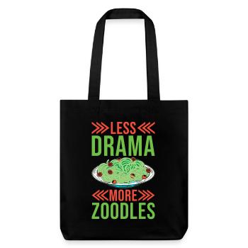 Zoodles Zucchini Pasta Saying - Stanley/Stella Heavyweight Recycled Tote Bag - black - Front