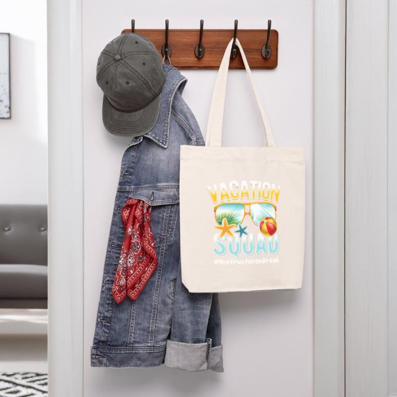 Instructor Vacation Squad #Instructoronbreak Stanley/Stella Heavyweight Recycled Tote Bag