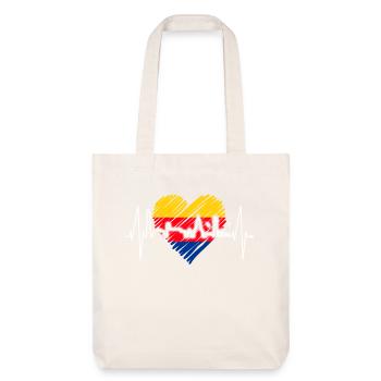 Sylt Skyline Battement de cœur de la mer du Nord Frise du Nord Sylter - Tote bag épais recyclé Stanley/Stella - blanc cassé - Devant