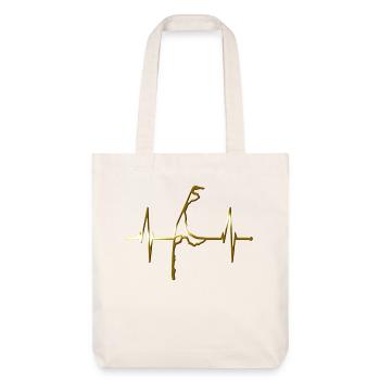 Sylt Skyline North Sea Heartbeat North Frisia Sylter - Stanley/Stella Heavyweight Recycled Tote Bag - natural white - Front