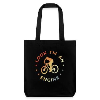 Blague sur le cyclisme - Tote bag épais recyclé Stanley/Stella - noir - Devant