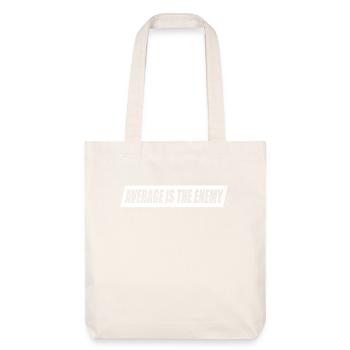 La moyenne est l’ennemi Sport d’entraînement Course à pied Fitness - Tote bag épais recyclé Stanley/Stella - blanc cassé - Devant