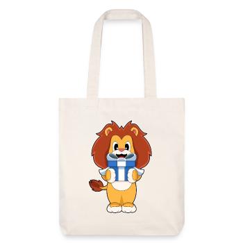 Lion Christmas Package - Stanley/Stella Heavyweight Recycled Tote Bag - natural white - Front