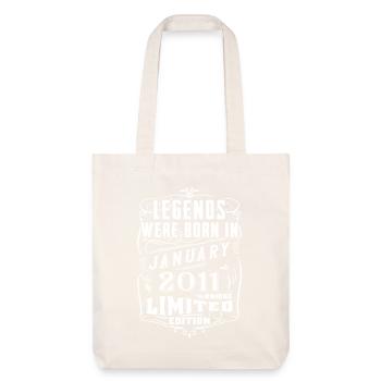 Anniversaire Janvier 2011 Année Edition Limitée - Tote bag épais recyclé Stanley/Stella - blanc cassé - Devant