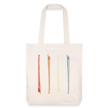 Dessin d’archet de violon - Tote bag épais recyclé Stanley/Stella - blanc cassé - Devant