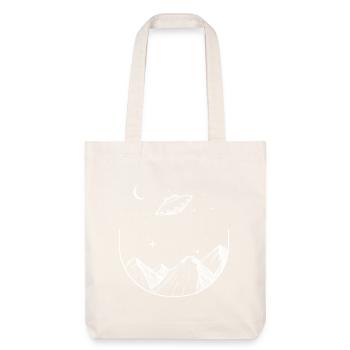 Montagnes, Ciel Nocturne, OVNI - Tote bag épais recyclé Stanley/Stella - blanc cassé - Devant