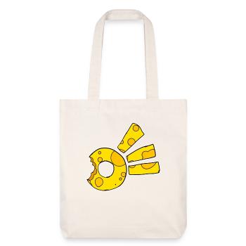 Symbole de la comète du fromage - Tote bag épais recyclé Stanley/Stella - blanc cassé - Devant
