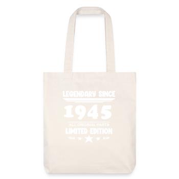 1945 - Year 1945 - Year 1945 - Stanley/Stella Heavyweight Recycled Tote Bag - natural white - Front