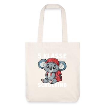 5 Klasse Koalabär Koala Koalabären Fünftklässler - Stanley/Stella recycelter Heavyweight Stoffbeutel - Naturweiß - Vorne