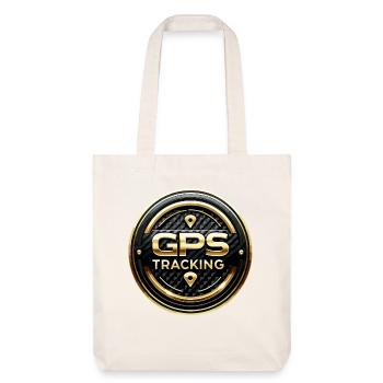 GPS Tracking Carbon Gold Warning Stickers - Stanley/Stella Heavyweight Recycled Tote Bag - natural white - Front