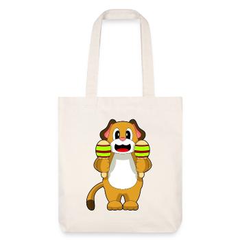 Dog Musician Rattle Music - Stanley/Stella Heavyweight Recycled Tote Bag - natural white - Front