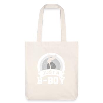 Nur ein B Boy - Stanley/Stella recycelter Heavyweight Stoffbeutel - Naturweiß - Vorne