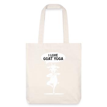 I love goat yoga, balance & harmony - Stanley/Stella Heavyweight Recycled Tote Bag - natural white - Front