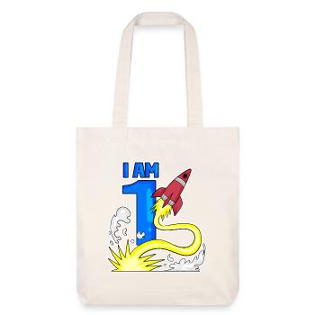 1 Year Birthday Boy Gift - Stanley/Stella Heavyweight Recycled Tote Bag - natural white - Front