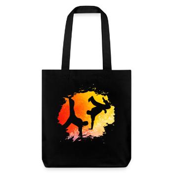 Capoeira - Stanley/Stella recycelter Heavyweight Stoffbeutel - Schwarz - Vorne