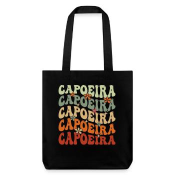 Capoeira - Stanley/Stella recycelter Heavyweight Stoffbeutel - Schwarz - Vorne