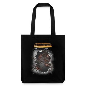 Araignées d’Halloween Arachnides Phobie des araignées - Tote bag épais recyclé Stanley/Stella - noir - Devant