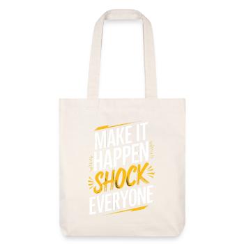 Texte choc motivationnel pour la confiance en soi - Tote bag épais recyclé Stanley/Stella - blanc cassé - Devant