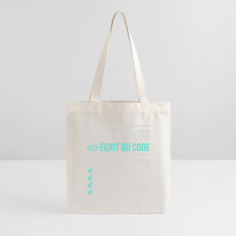Developer Writing Code Stanley/Stella Heavyweight Recycled Tote Bag