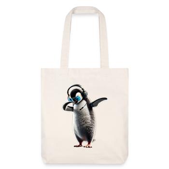Lustiger Dabbing Pinguin Tanzen Tierliebhaber Dab - Stanley/Stella recycelter Heavyweight Stoffbeutel - Naturweiß - Vorne