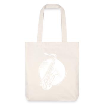 Saxophone Graphics - Stanley/Stella Heavyweight Recycled Tote Bag - natural white - Front