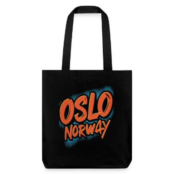 Souvenir d'Oslo Norvège - Tote bag épais recyclé Stanley/Stella - noir - Devant